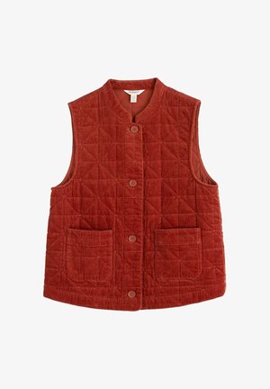 Seasalt Cornwall, SEASALT CORNWALL INCOMING TIDE GILET - Veste sans manches - orange - dark terracotta