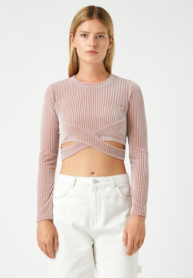 Koton Unicorn Sweater Long Sleeve Crew Neck Sequined Detail, suéter niñas, Pink (275