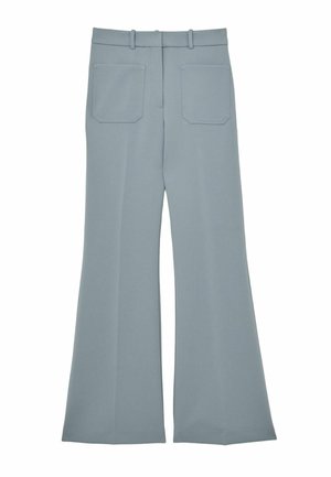 PRIYA TWILL PATCH POCKET FLARED  - Broek - blue