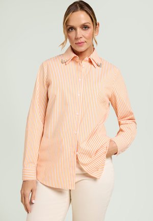 CON COLLETTO RICAMATO - Chemisier - arancio
