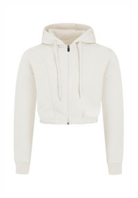 ELMA CROPPED ZIP HOODIE - Vetoketjullinen college - creme
