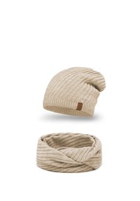 Vivisence 7017 BEANIE AND SCARF SET - Scaldacollo - beige