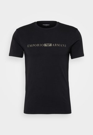 Emporio Armani SLEEVE CREW NECK  - Caraco - black