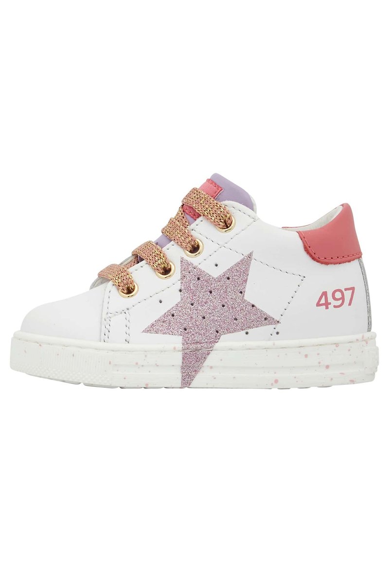 Falcotto SALAZAR IMPRIMÉ ÉTOILE - Sneakers basse - weiß altrosa