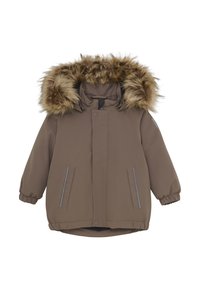 Color Kids WITH FAKE FUR - Vinterjacka - fossil
