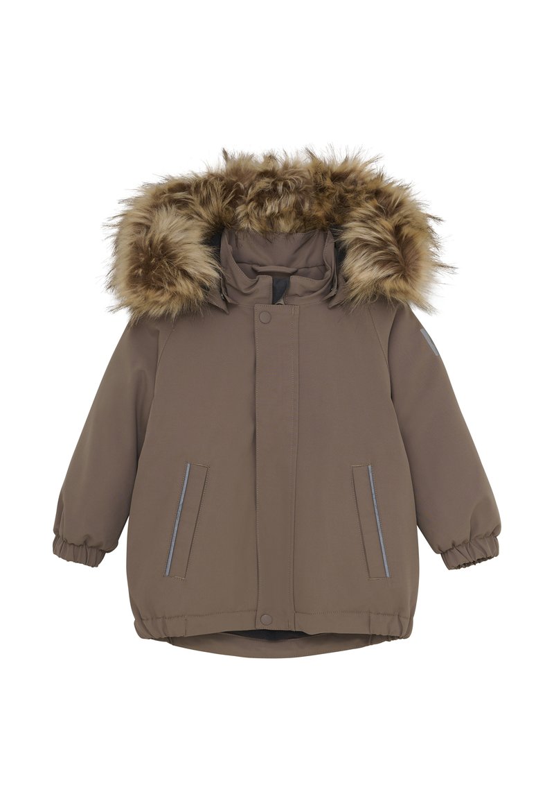 Color Kids WITH FAKE FUR - Vinterjacka - fossil