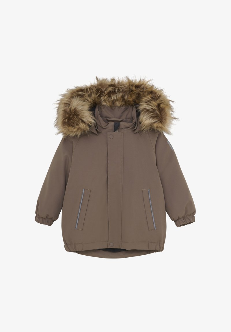 Color Kids WITH FAKE FUR - Vinterjacka - fossil