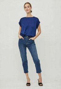 VILA VIELLETTE S/S  NOOS - Základné tričko - blue depths