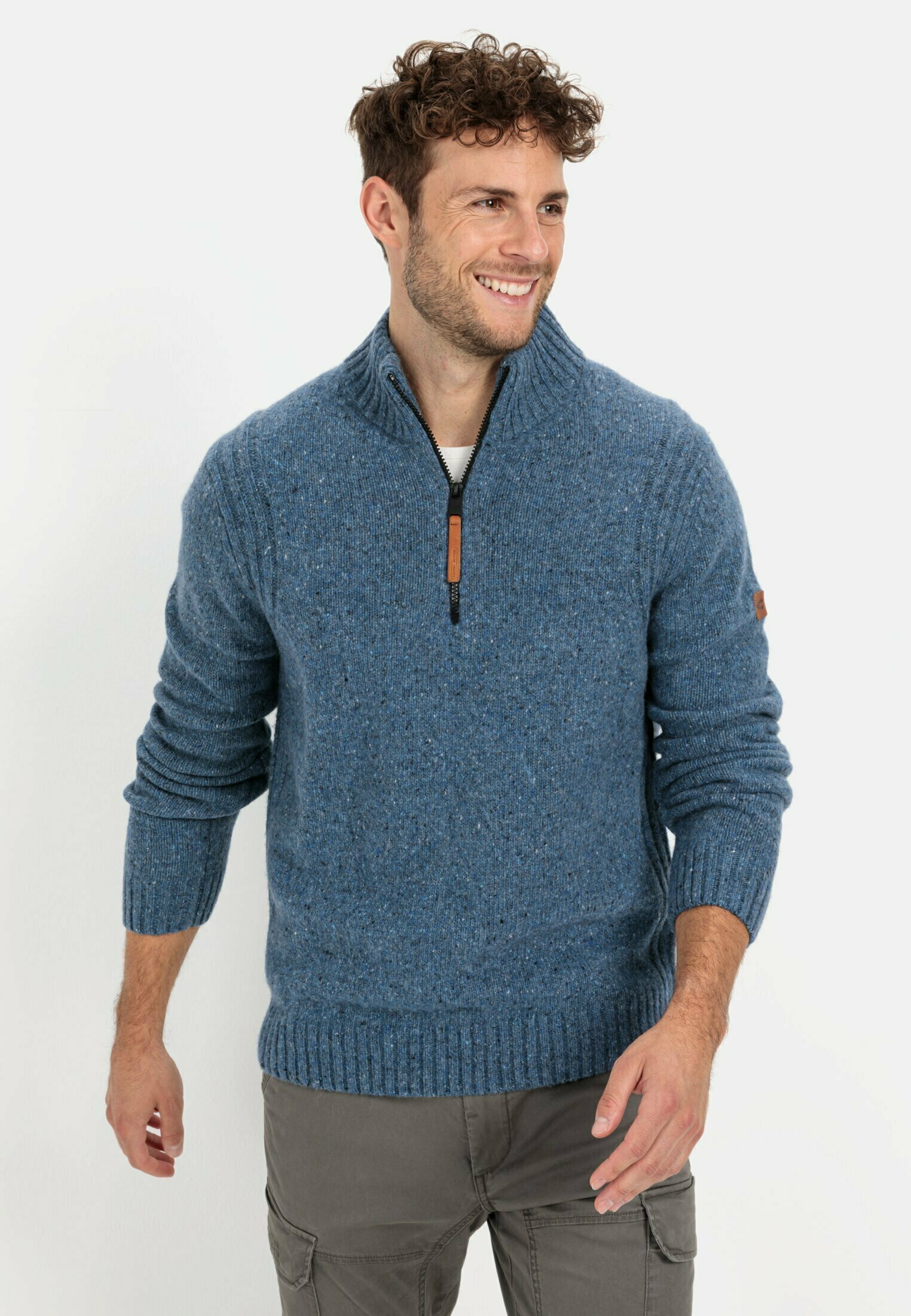 Camel Active Herren-Strickpullover Aus Leinen-Baumwoll-Mix – Leichter Sommerpulli Im Regular Fit