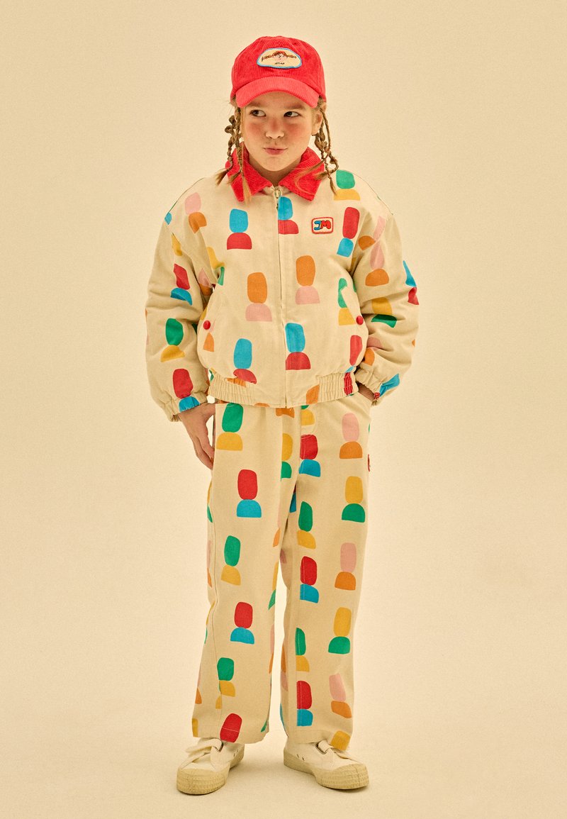 JELLY MALLOW SHAPE COLLAR JACKET UNISEX - Kerge jope - ivory