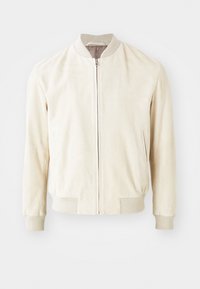 BECKHAM X BOSS MILO - Leather jacket - light beige