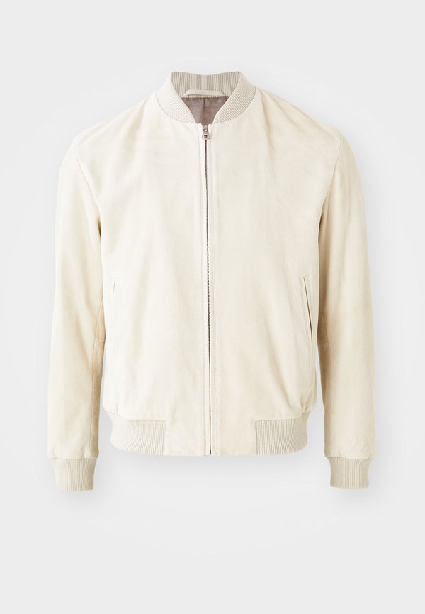 BECKHAM X BOSS MILO - Leather jacket - light beige2