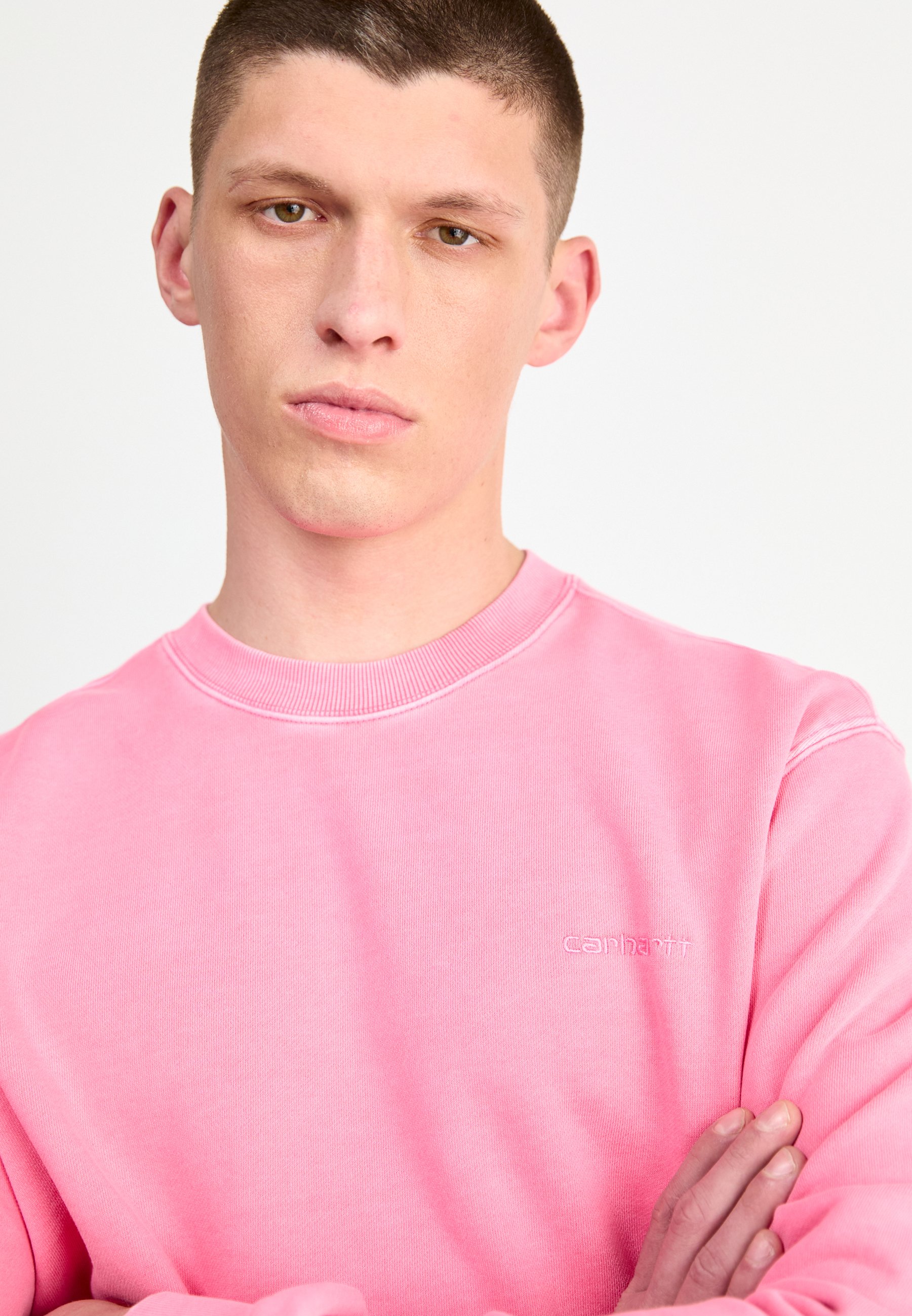 スウェット・トレーナー Carhartt WIP \"Duster Script\" sweatshirt Pink ダスタースクリプトスウェットシャツ