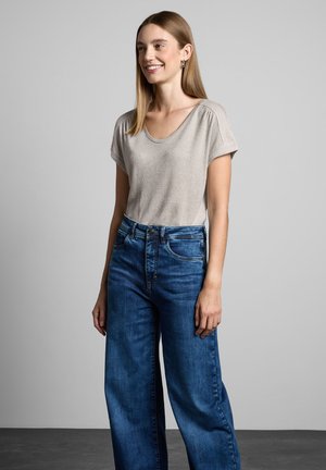 Street One IM GLANZ-LOOK - T-shirt basic - beige
