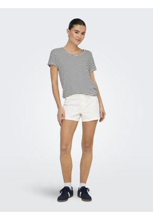NOOS - Print T-shirt - cloud dancer/sky captain