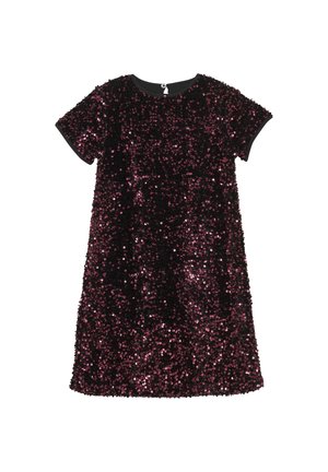 SHORT SLEEVES SEQUINS - Cocktailkleid/festliches Kleid - vineyard wine