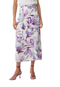 comma MIDI MIT ALLOVER PRINT - Gonna a campana - weiß