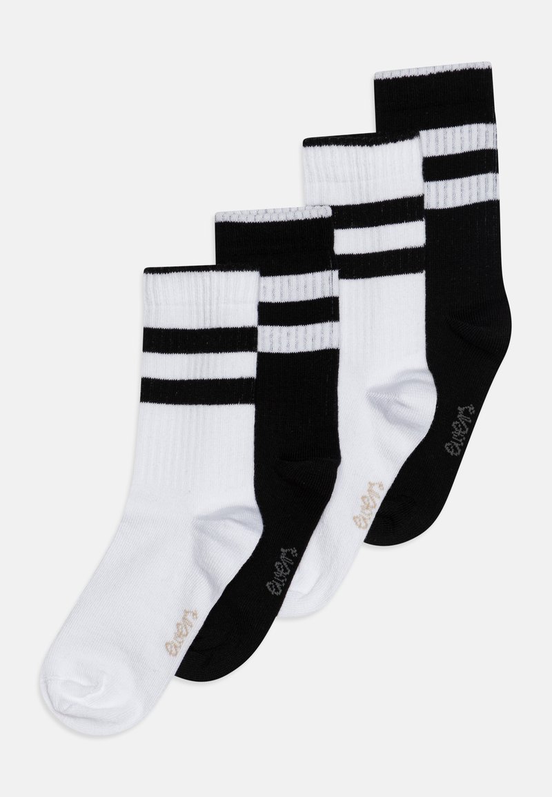 Ewers - STRIPES 4 PACK - Nogavice - black/white, Povečajte