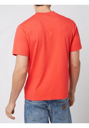 MIT LOGO APPLIKATION - Print T-shirt - orange