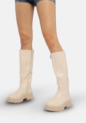 Stivali con plateau - natur