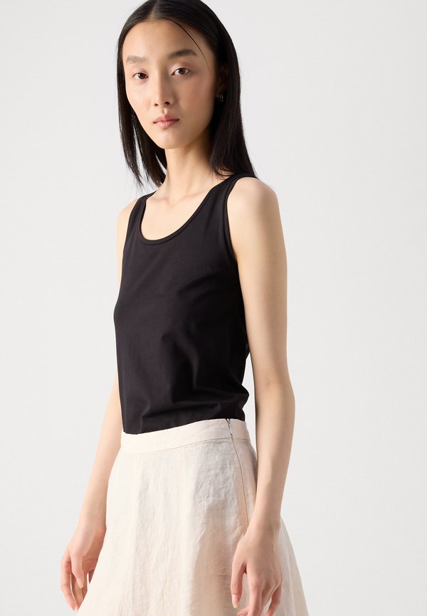 SHORT LENGTH FLARED HEMLINE CLEAN LOOK - A-line skirt - silky stone4