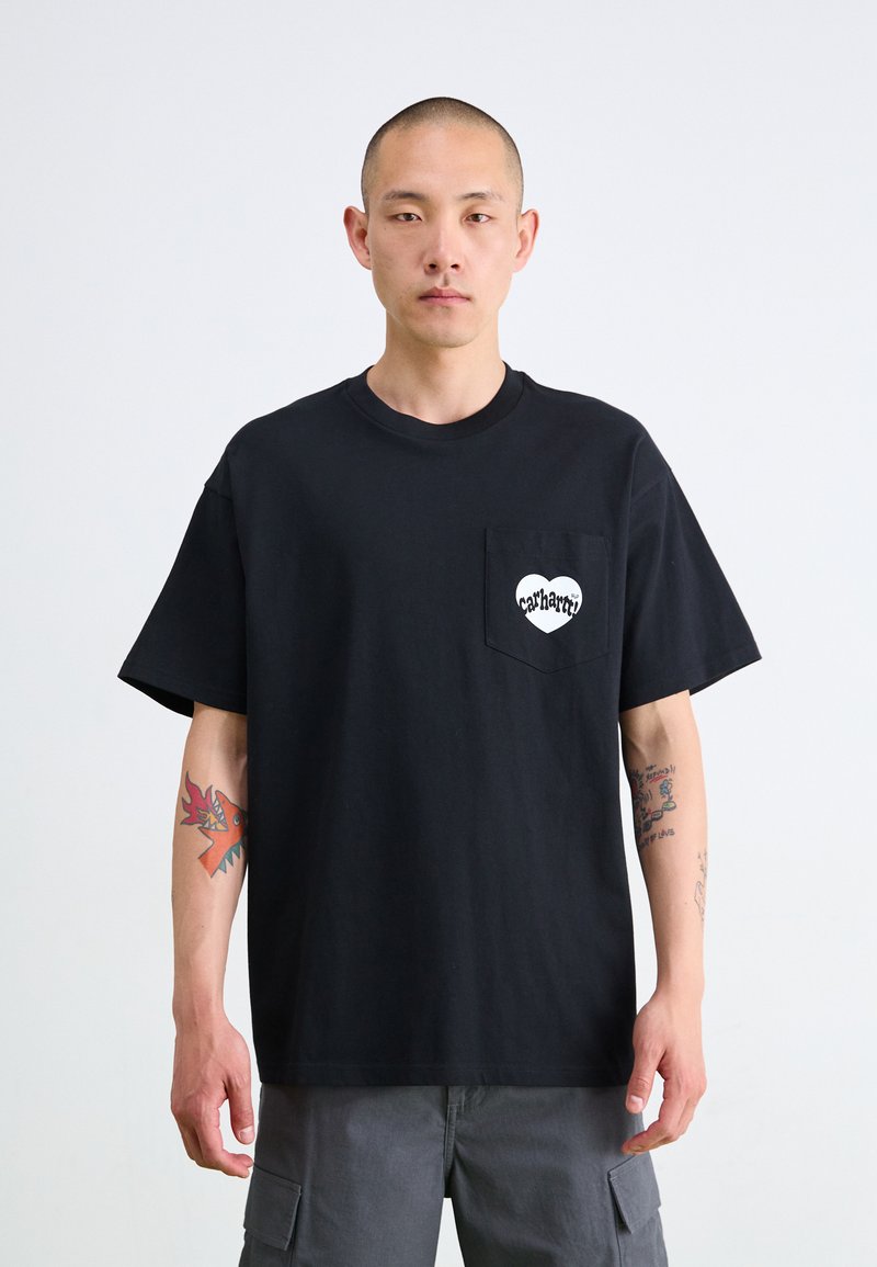 Carhartt WIP AMOUR POCKET - T-shirts med print - black/white