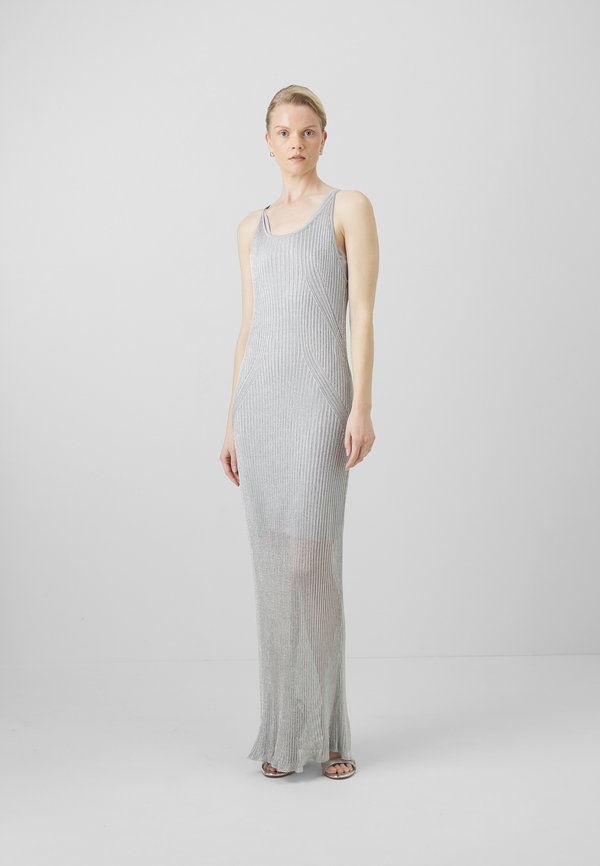 NELSON ABITO  - Maxi dress - grigio perla4