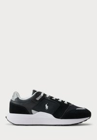 TRAIN 89 V2 SUEDE-PANELED SNEAKER - Zapatillas - black/white