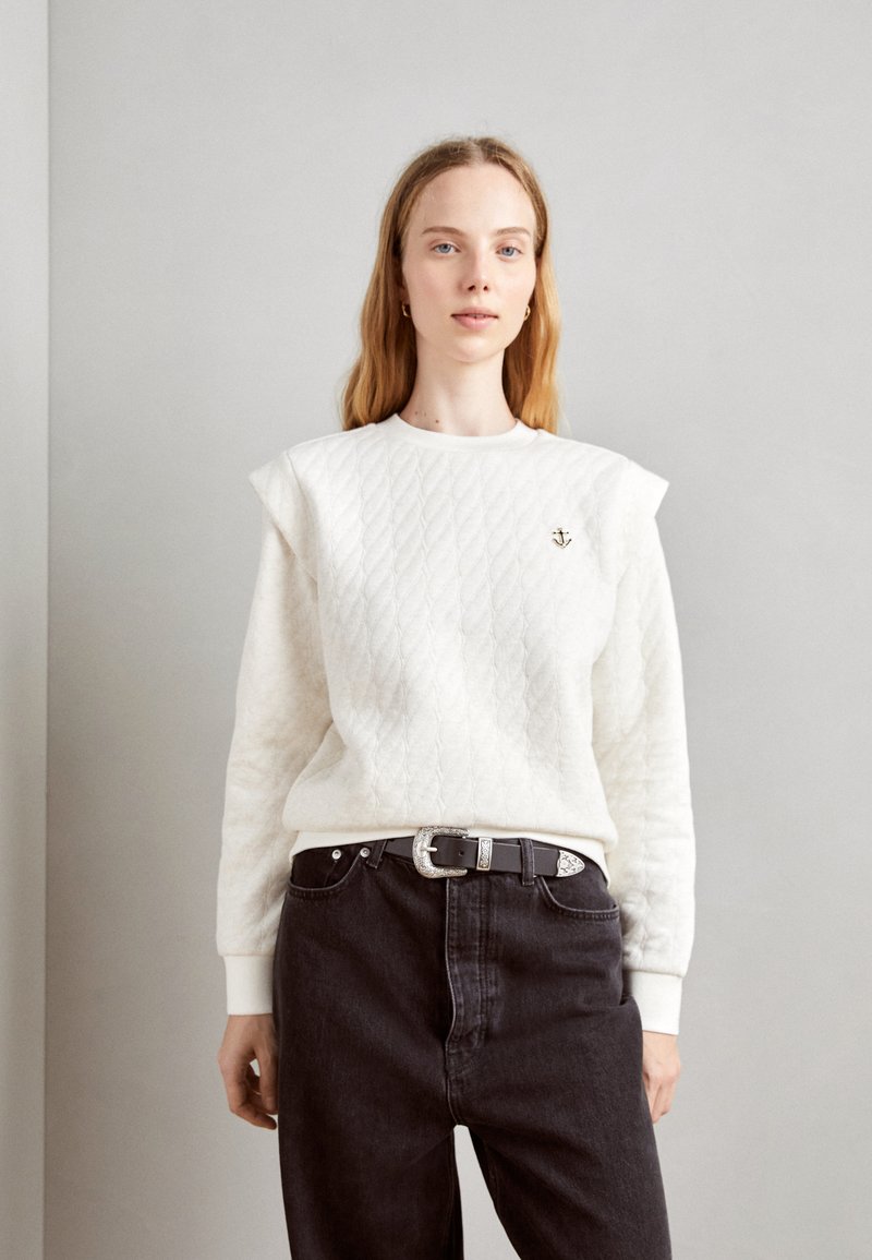 Scotch & Soda BONDED ROPE PATTERN - Ikdienas džemperis - soft ice ...