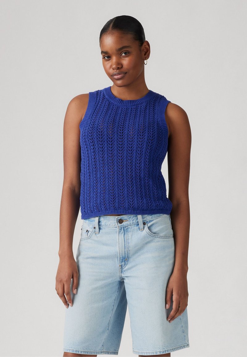 Levi's® - SUNRISE CROCHET TANK - Top - mazarine blue, Enlarge