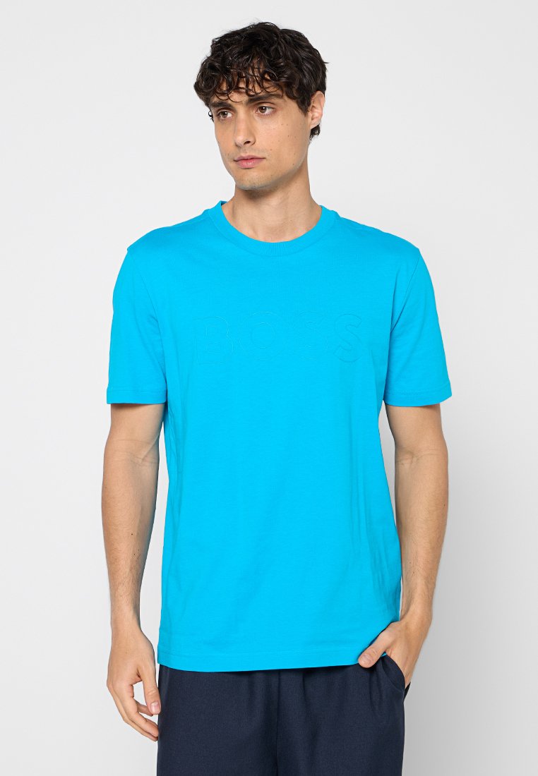 Boss T-shirt print turquoise Boss T-shirt print turquoise
