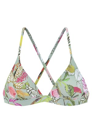 s.Oliver BIKINI-TOP - Bikini-Top - oliv-bedruckt