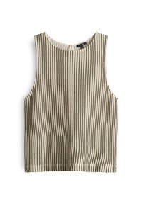 REGULAR FIT CROCHET - Top - olive leaf