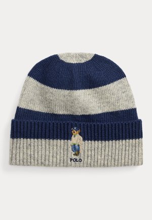 Polo Ralph Lauren, POLO BEAR BEANIE - Плетена шапка - dark blue/grey