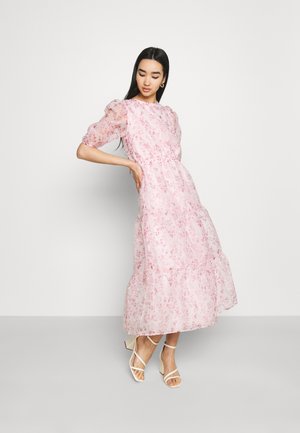 FLORAL TIE BACK SMOCK DRESS - Cocktail dress / Party dress - pink