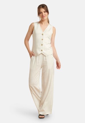 Trousers - white/black