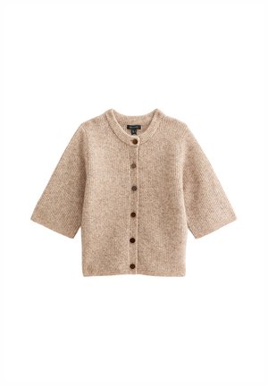 New Look, LIGHT   3/4 SLEEVE CARDIGAN - Chaqueta de punto - mid brown