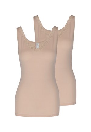 2ER PACK - Unterhemd/-shirt - beige