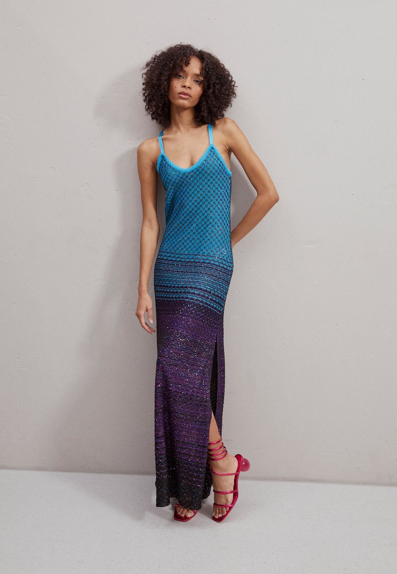 Missoni DRESS Robe pull turquoise/violet/black/bleu ZALANDO.FR