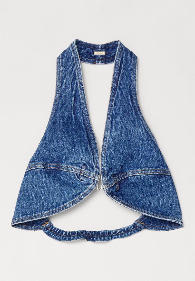 Cult Gaia Blouse blauw denim/bluedenim Cult Gaia Blouse blauw denim/bluedenim