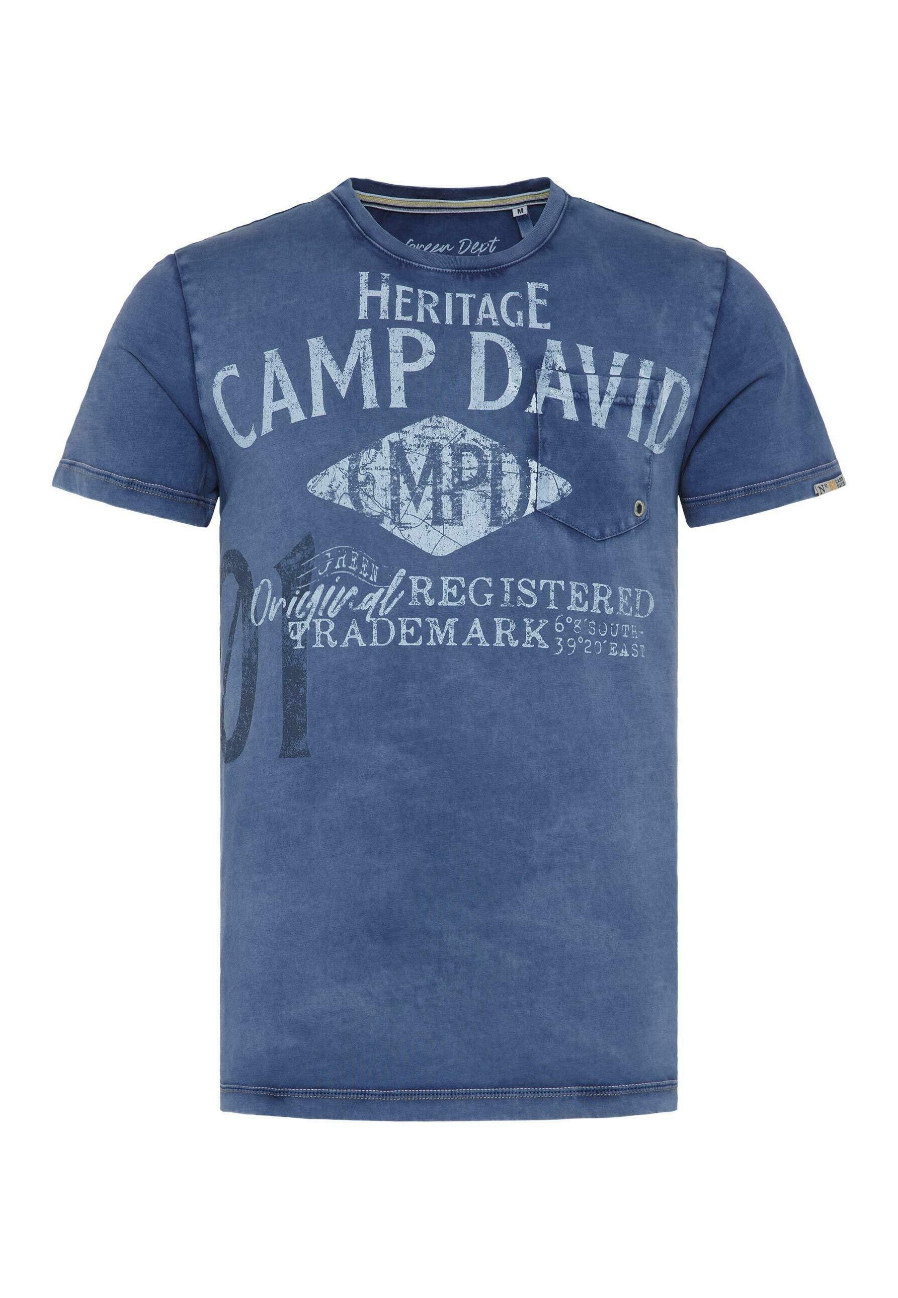 Print T-shirt - blue river 