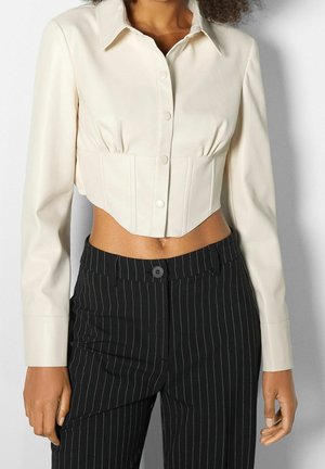 Overhemdblouse - beige