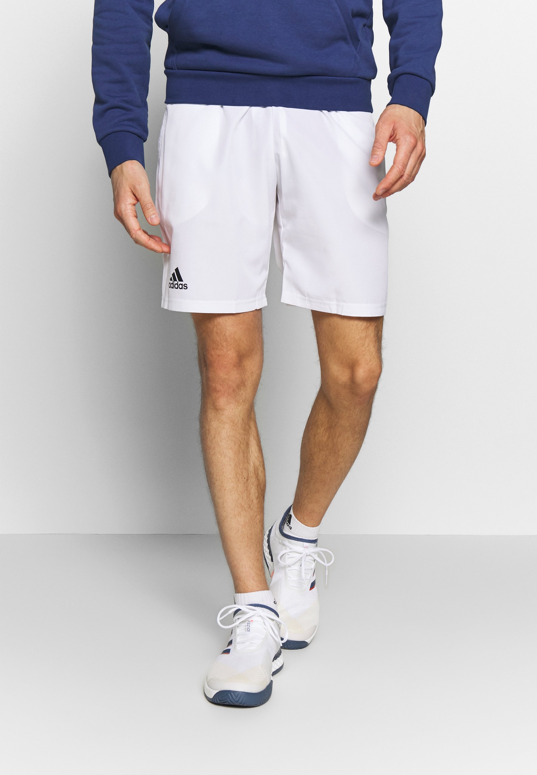 adidas Performance CLUB SHORTS - Korte broeken - white/black/wit - Zalando .nl