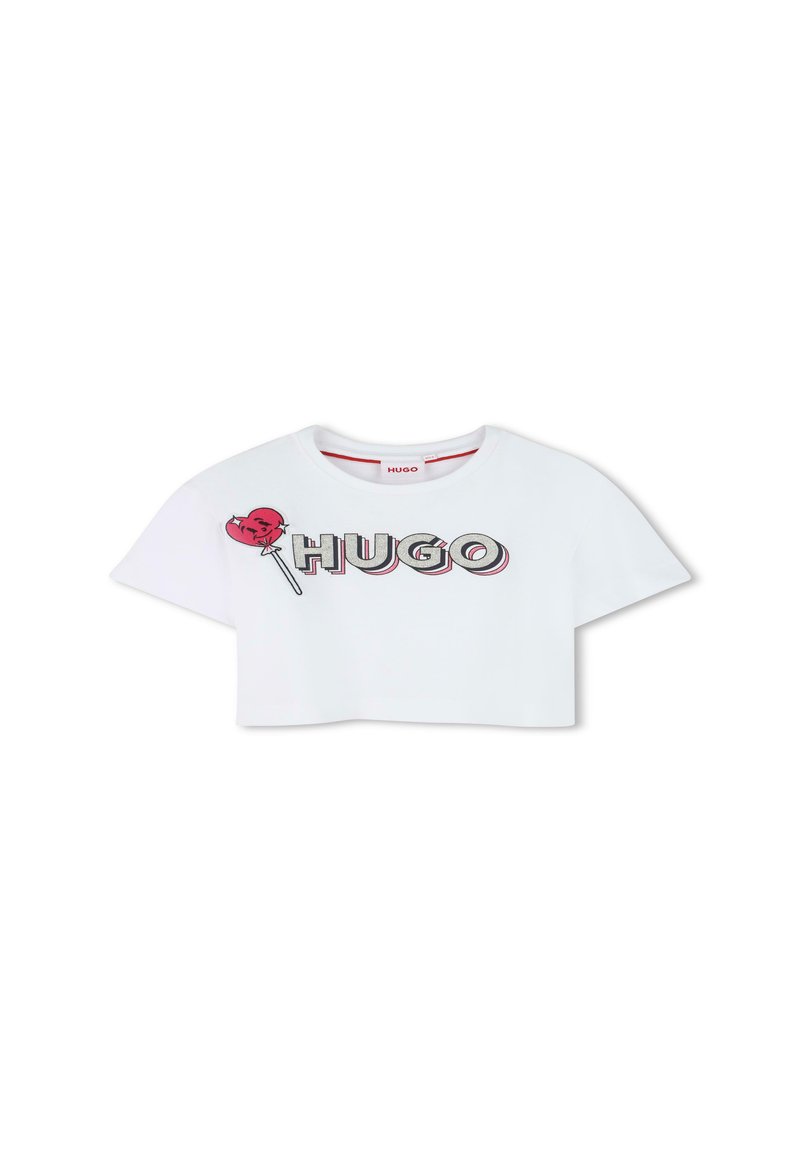 HUGO Kids T-shirt print wit HUGO Kids T-shirt print wit