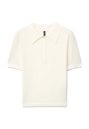 Calliope, T-SHIRT TINTA UNITA - Poloshirt - bianco lana