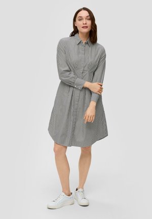 s.Oliver GESTREIFTES AUS POPELINE - Blousejurk - schwarz