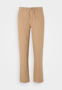HERRINGBONE PANTS - Pantaloni - sand