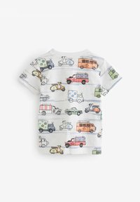 Next ALL OVER SHORT SLEEVE - REGULAR FIT - Camiseta estampada - white transport