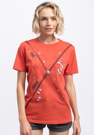 RODOT - Print T-shirt - coral