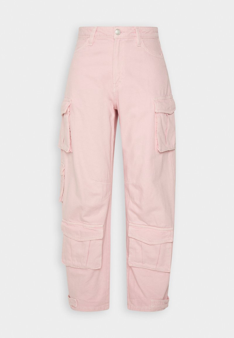 Weekday Relaxed fit jeans donkerroze